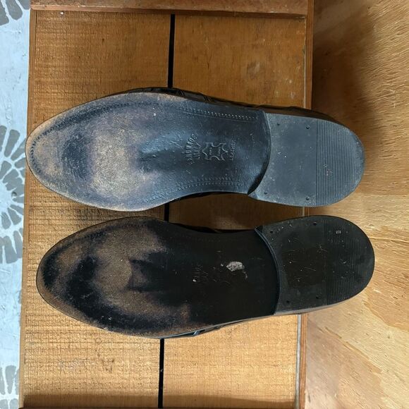 Stanley Blacker Men’s Tuxedo Leather Slip On Shoes Black Sz 10.5 - Picture 5 of 6